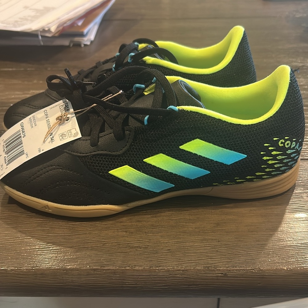 Adidas Black and Yellow Sneakers with Neon Accents